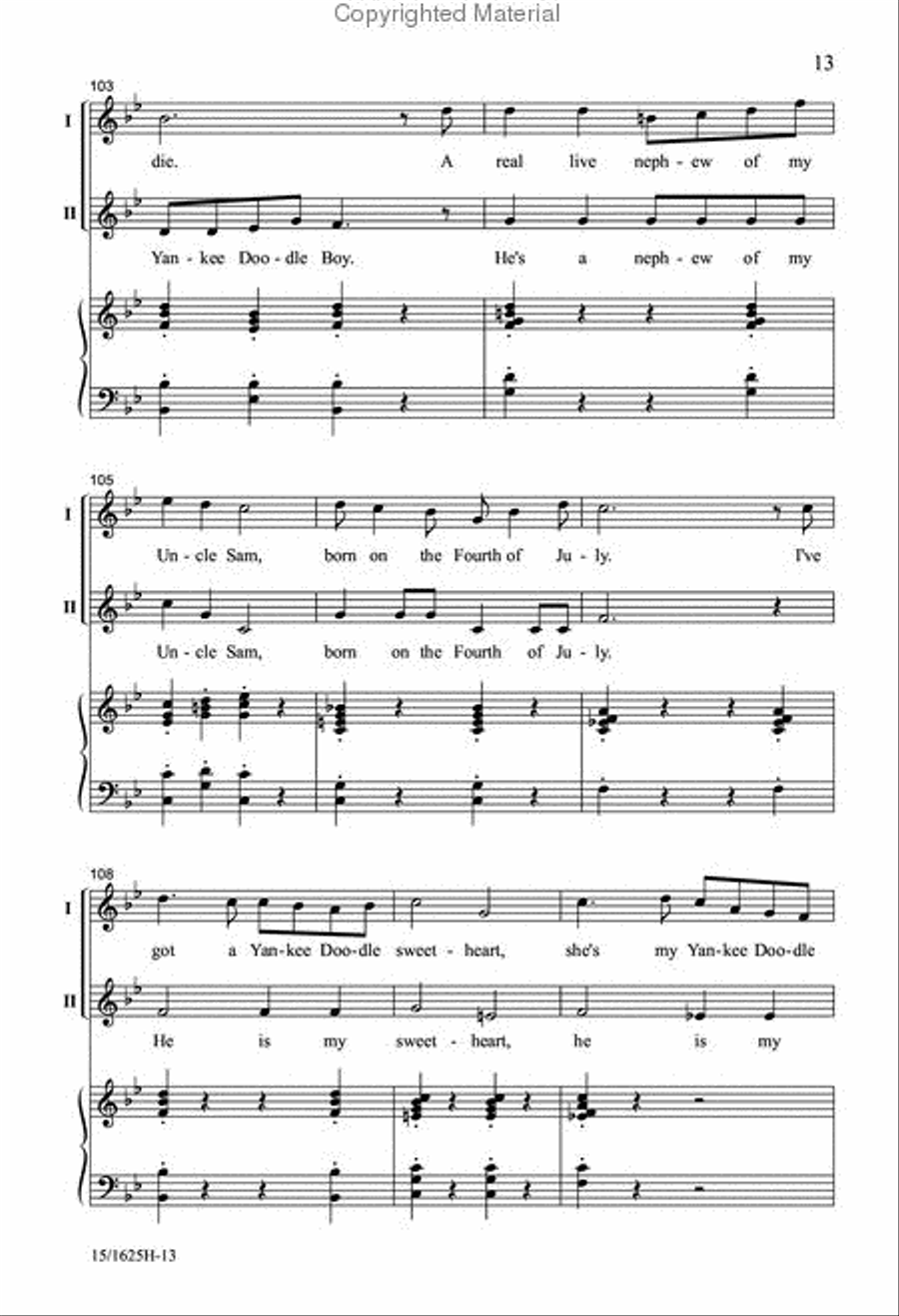 A Patriotic Salute A Patriotic Salute 2-Part scores gallery preview page 12