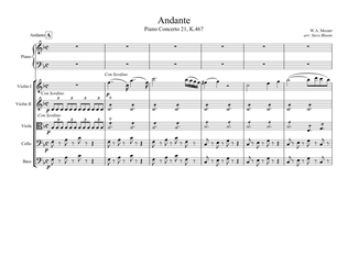 Mozart, Andante, from Piano Concerto 21, K.467