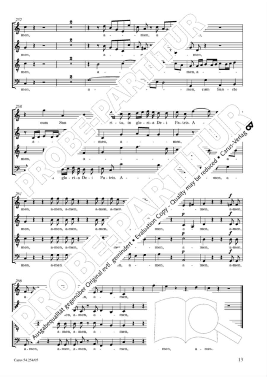 Missa Sancti Hieronymi 4-Part scores gallery preview page 14