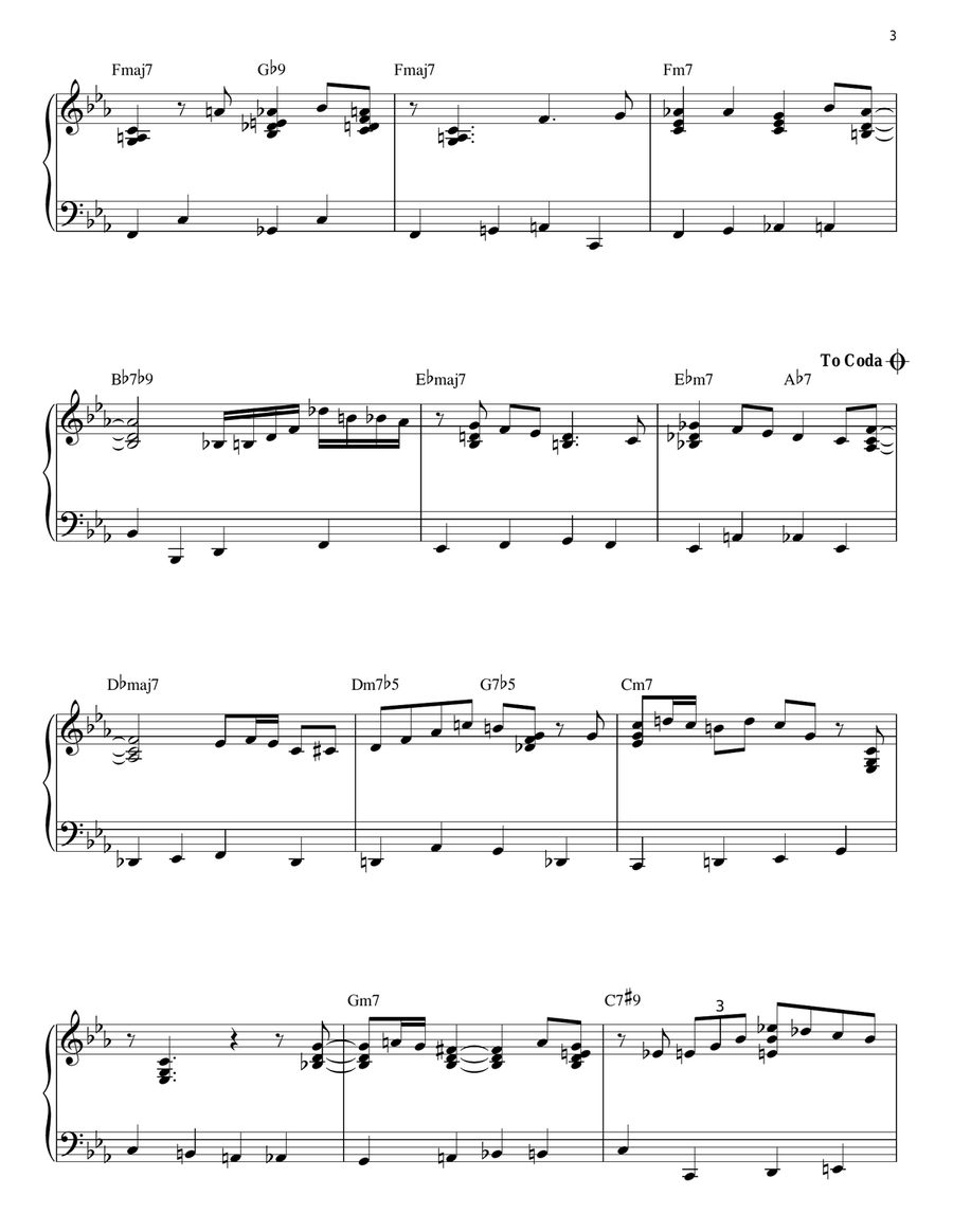 Solar Solar Piano Solo scores gallery preview page 3