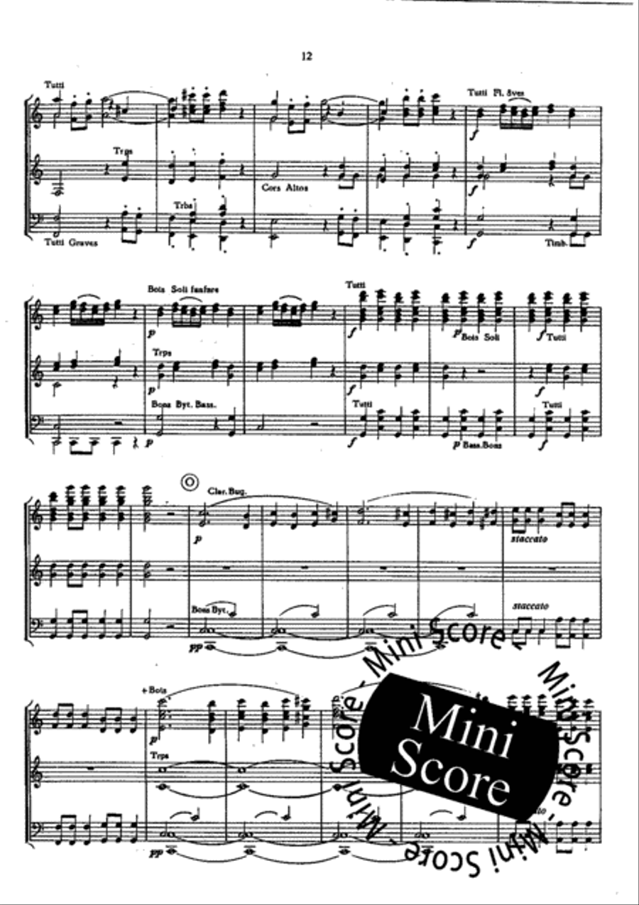 Overture en Ut Concert Band scores gallery preview page 15