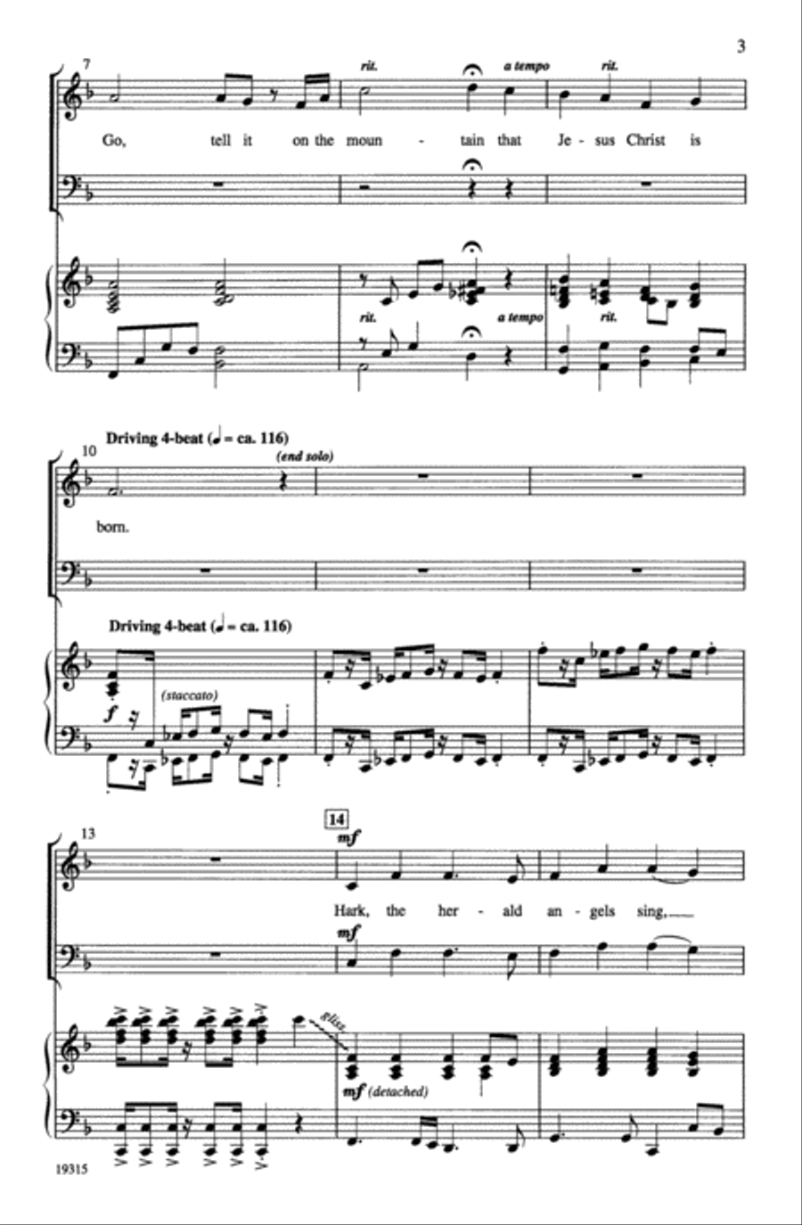 Joy: A Medley of Carols Joy: A Medley of Carols 3-Part scores gallery preview page 18