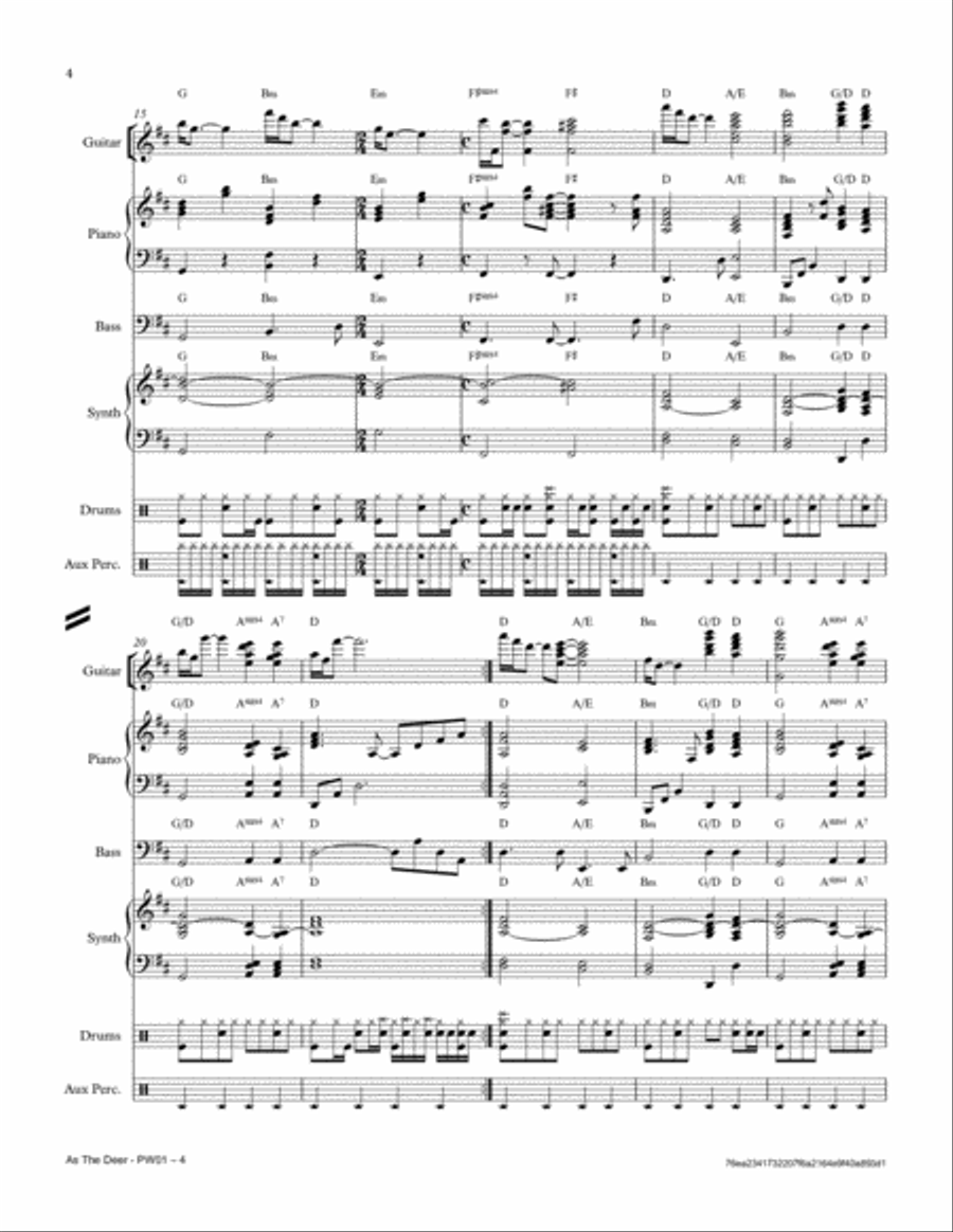 As The Deer Small Ensemble scores gallery preview page 4