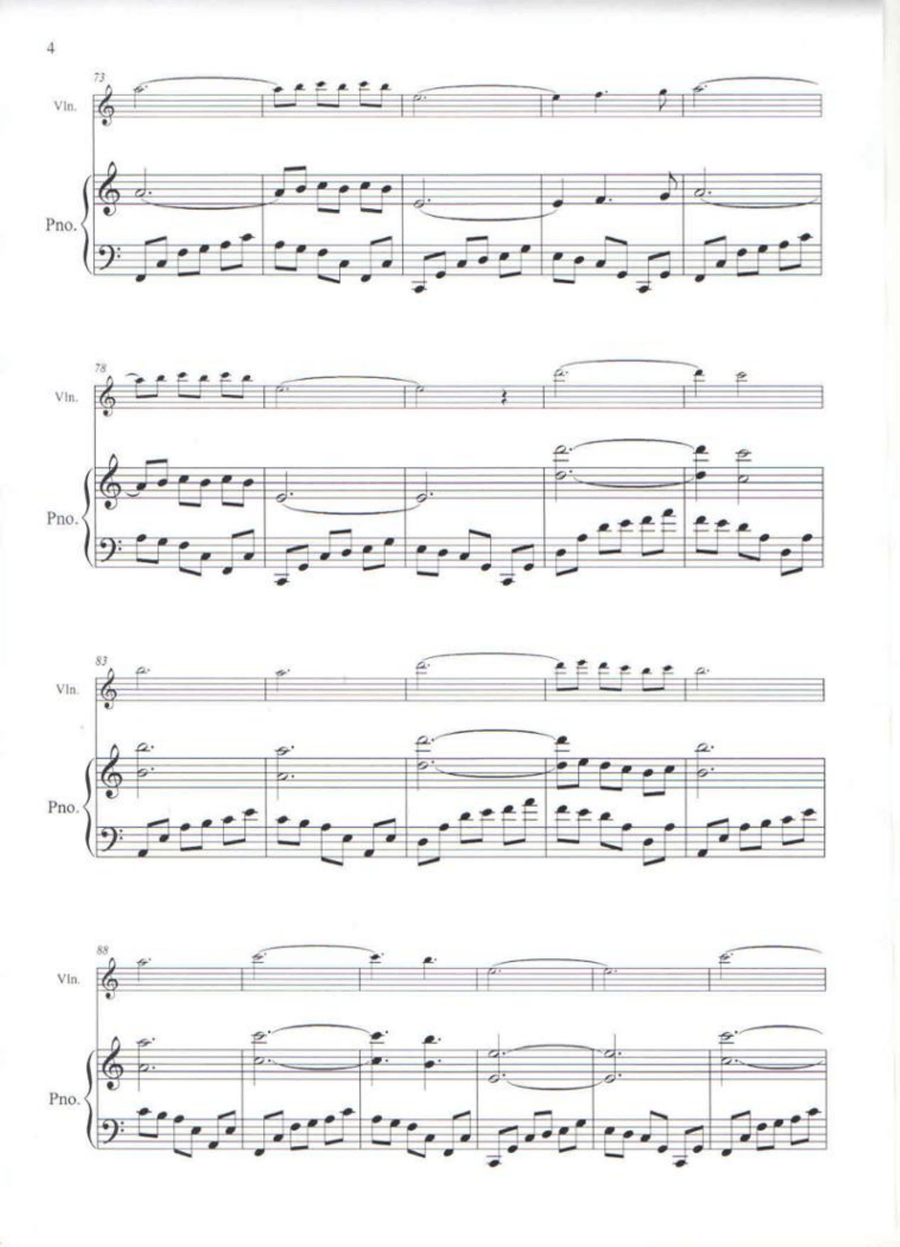 La Valse D'amelie Violin Solo scores gallery preview page 4