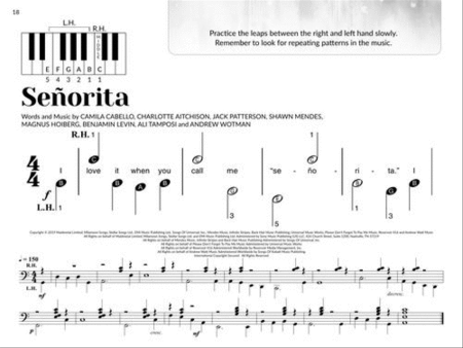 Piano Songs for the Very Beginner Easy Piano scores gallery preview page 7