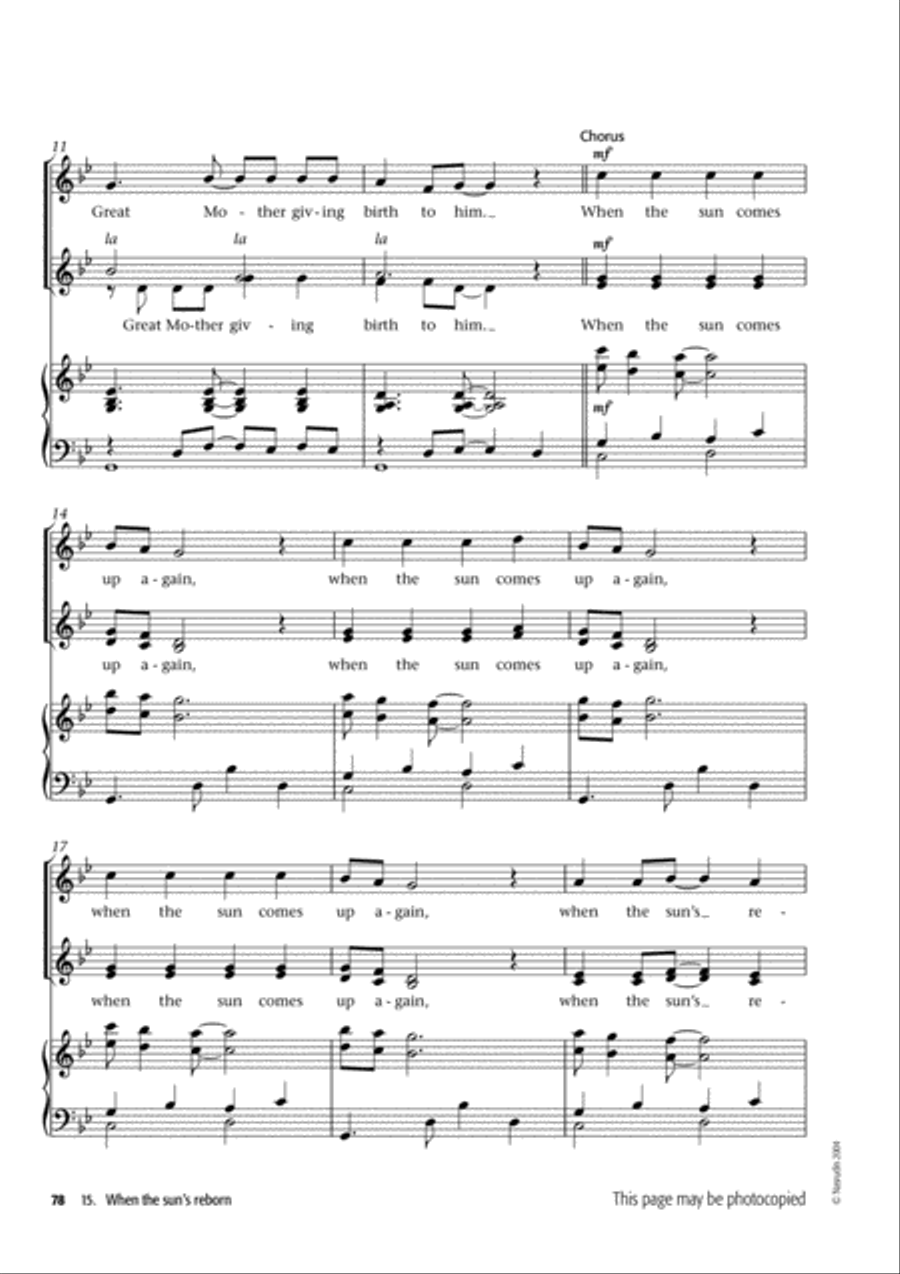 Voiceworks at Christmas Unison Choir scores gallery preview page 15