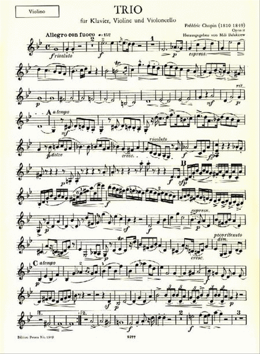 Piano Trio - G minor Piano Trio scores gallery preview page 3