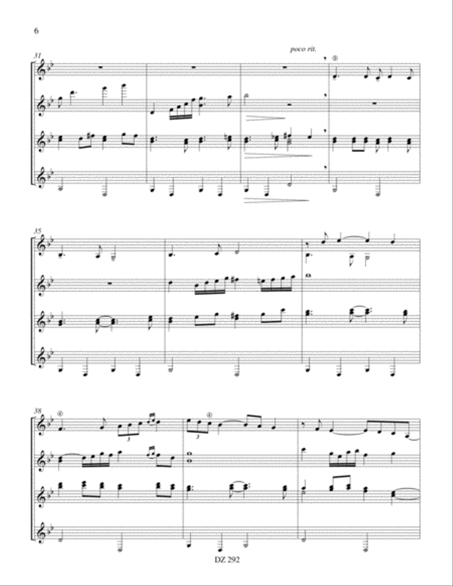 Petite sérénade rétro Petite sérénade rétro Guitar Ensemble scores gallery preview page 5