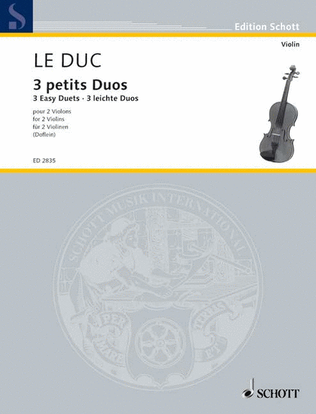 Book cover for 3 Easy Duets