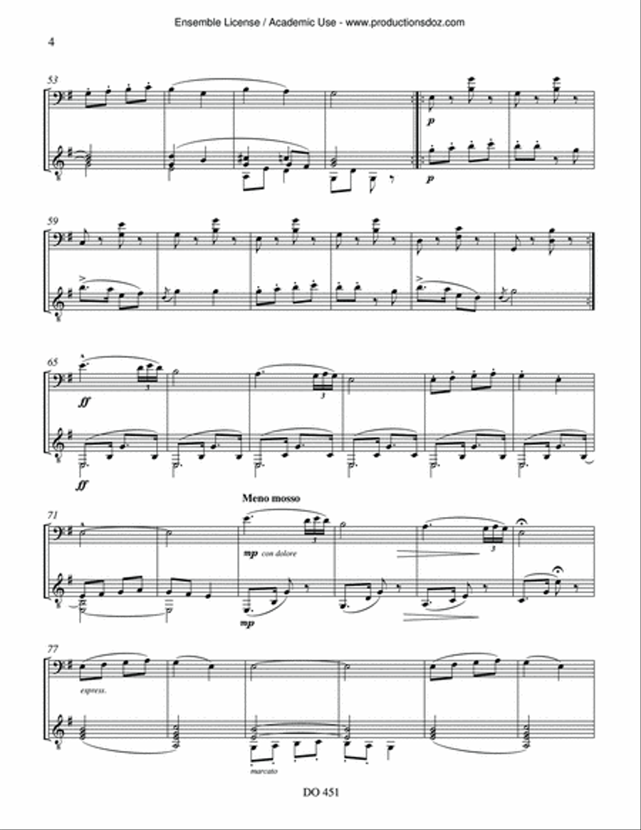 Humoresques op. 101, nos 1, 7, 8 (cello / guit.) Cello scores gallery preview page 4