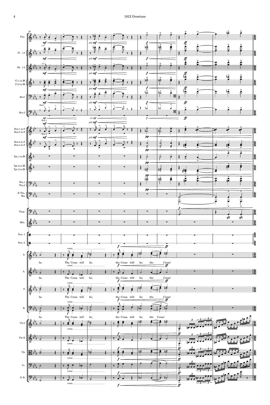 1812 Overture (Chorus Version) Choir scores gallery preview page 4