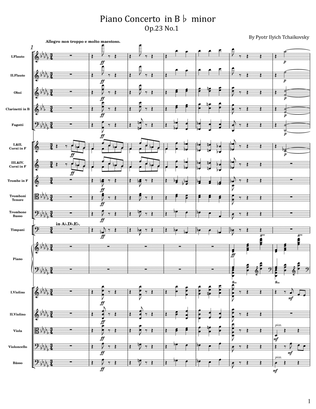 Tchaikovsky - Piano Concerto in B♭ minor - Op.23 No.1 - 1st.Mov Original
