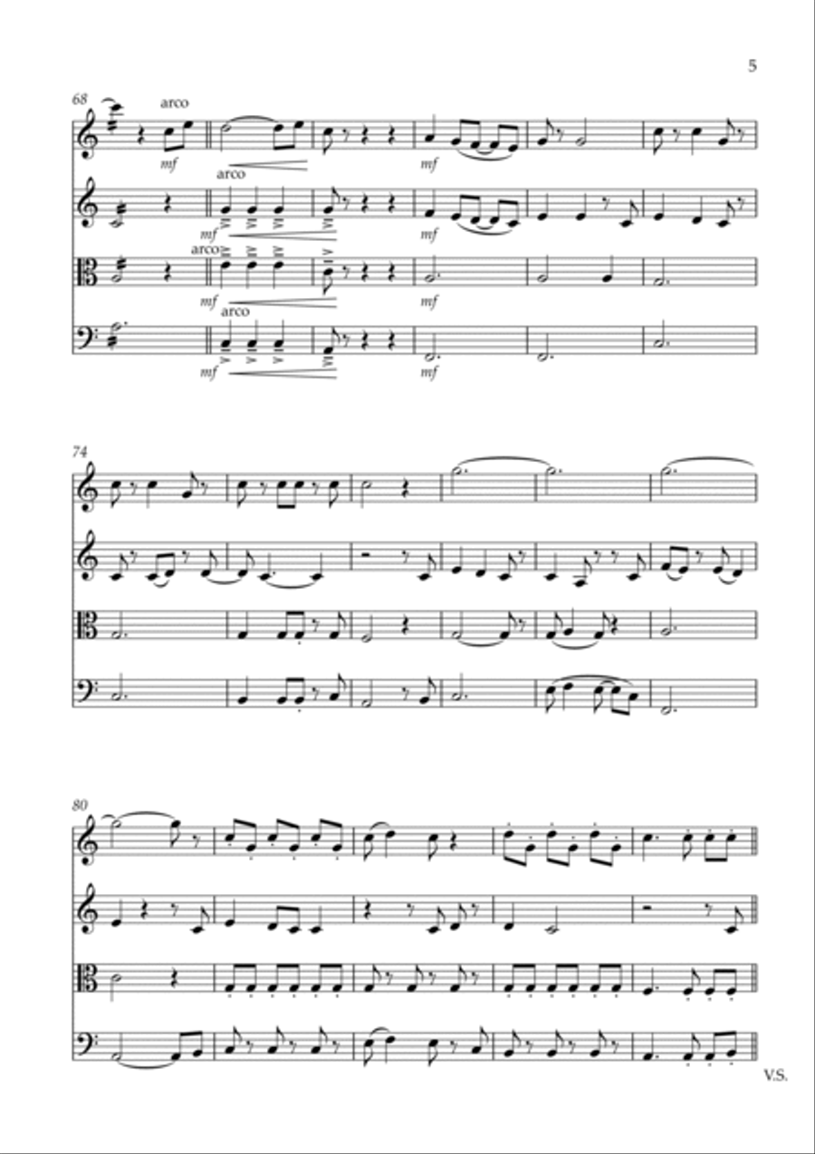 I'll Be String Quartet scores gallery preview page 5