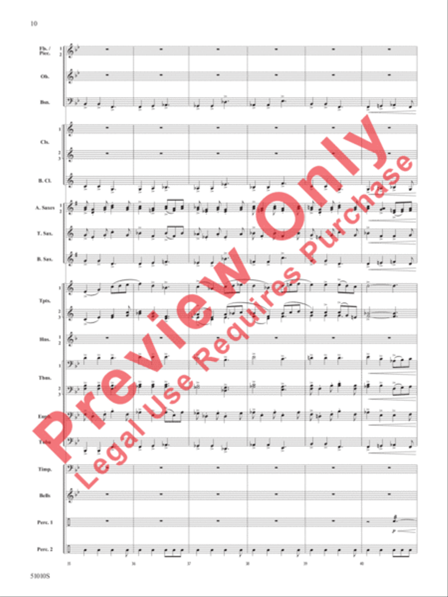 Sentinel Concert Band scores gallery preview page 11