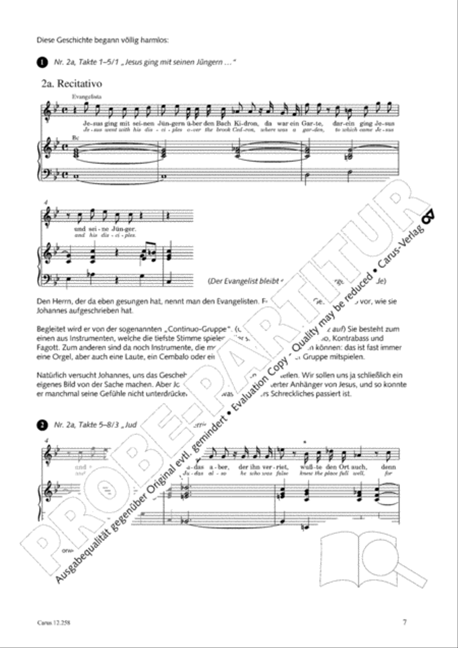Johann Sebastian Bachs Johannes-Passion fur Kinder und Jugendliche STB scores gallery preview page 8