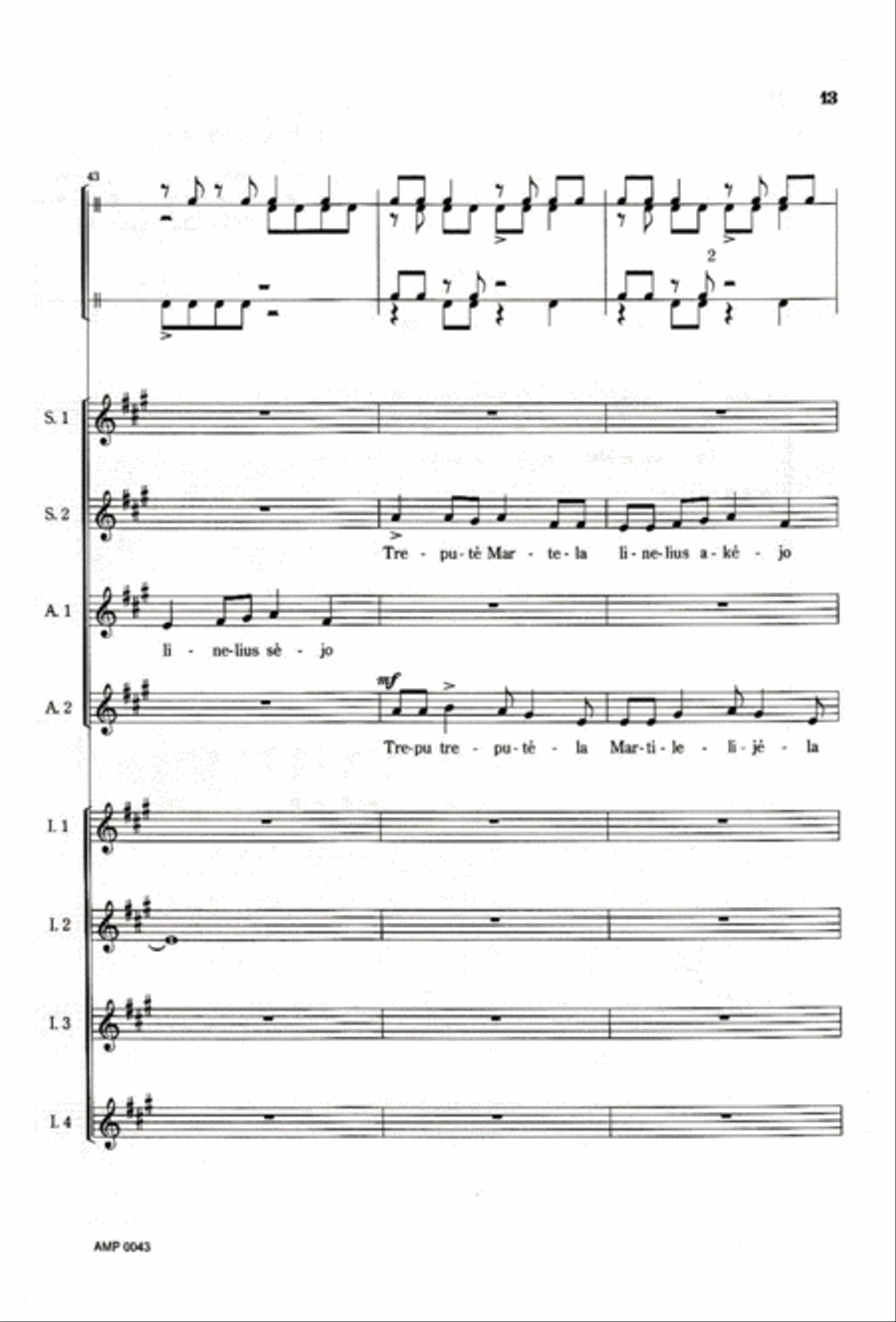 Trepute Martela Trepute Martela SSAATTBB scores gallery preview page 8
