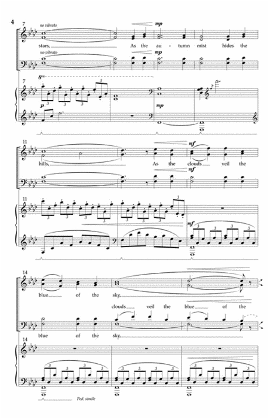 As the Rain Hides the Stars 4-Part scores gallery preview page 3