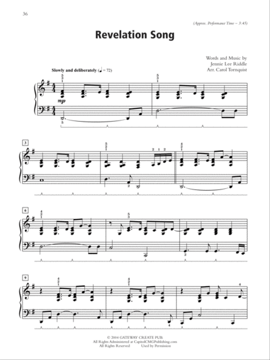 Current and Classic Praise Piano Solo scores gallery preview page 6