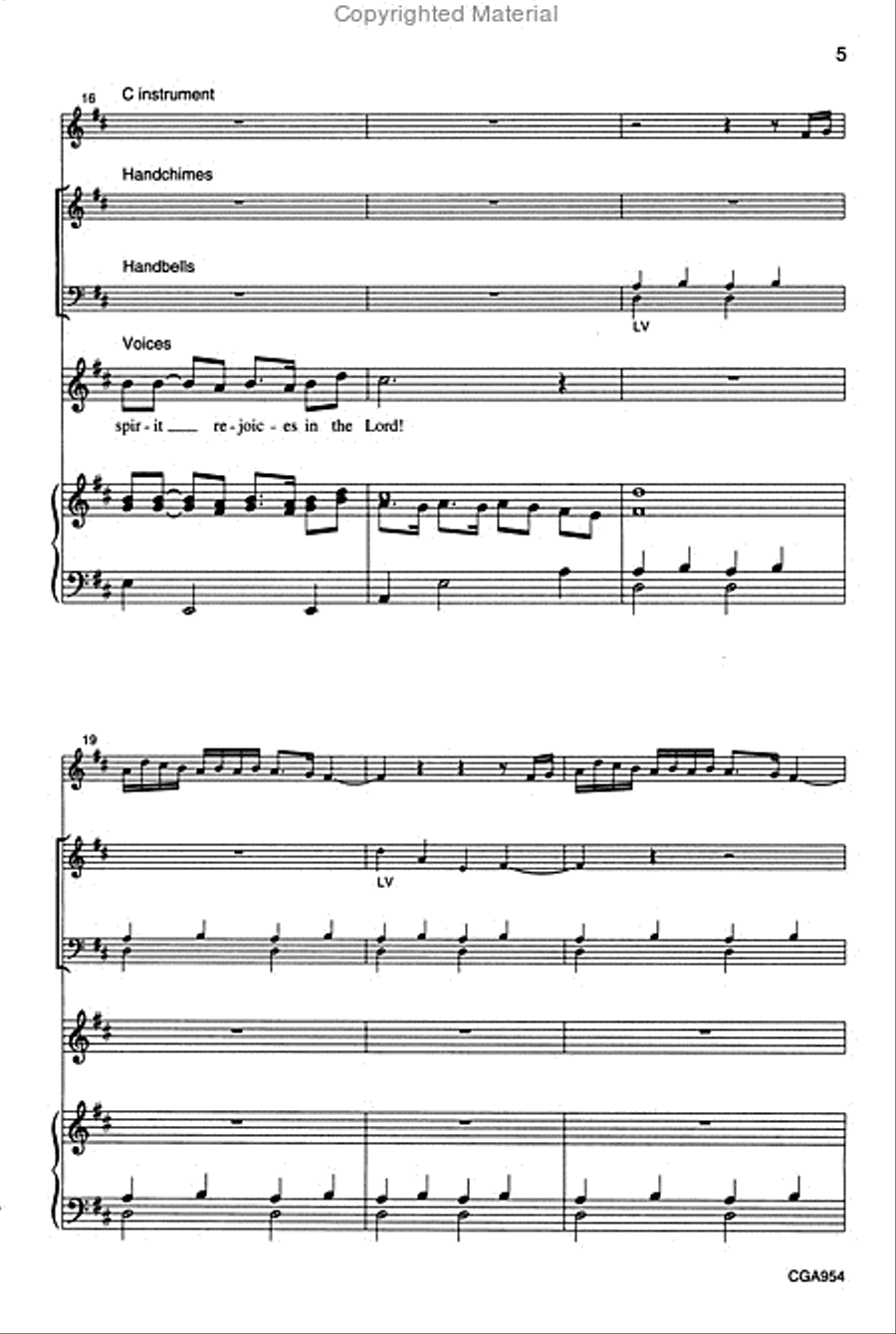 Magnificat and Nunc Dimittis Unison Choir scores gallery preview page 4