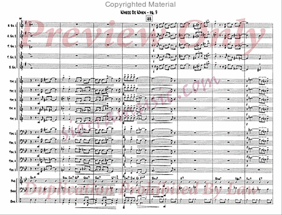Where Or When Jazz Ensemble scores gallery preview page 10