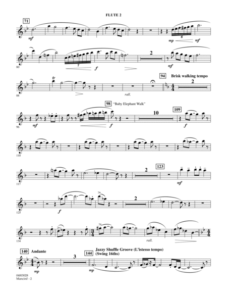 Mancini! - Flute 2