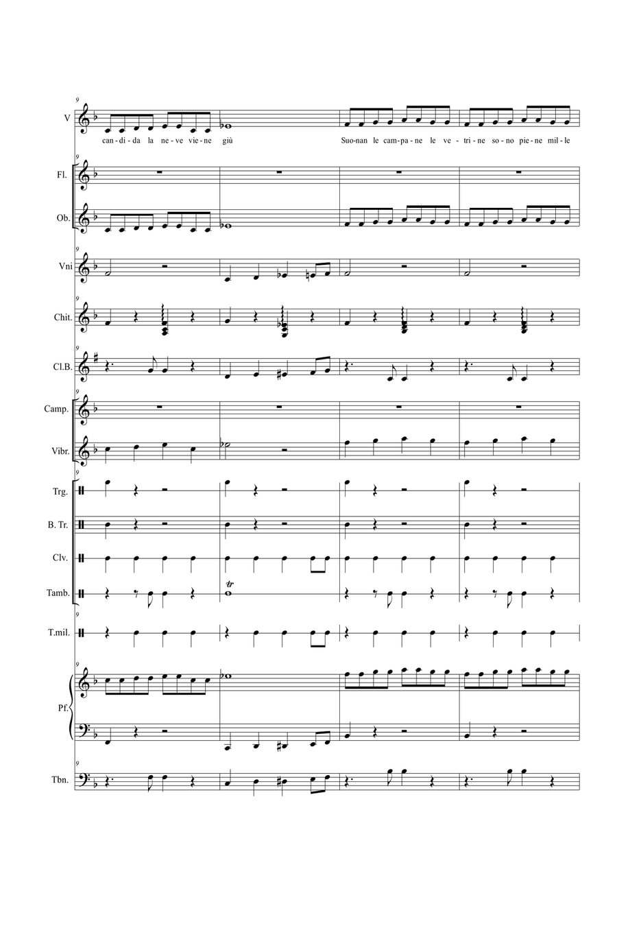 Buon Natale in allegria - Score Only Large Ensemble scores gallery preview page 3