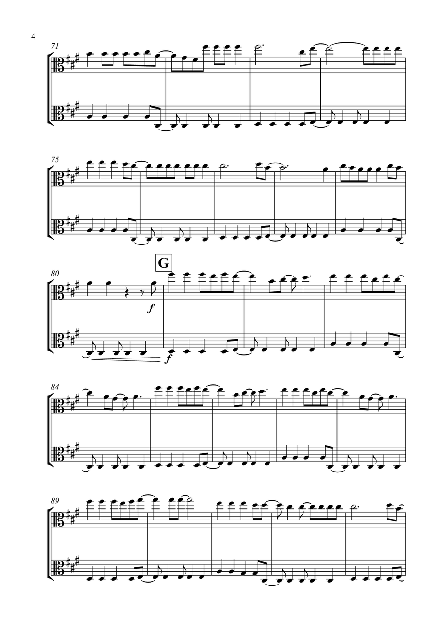 Viva La Vida Viva La Vida String Duet scores gallery preview page 4