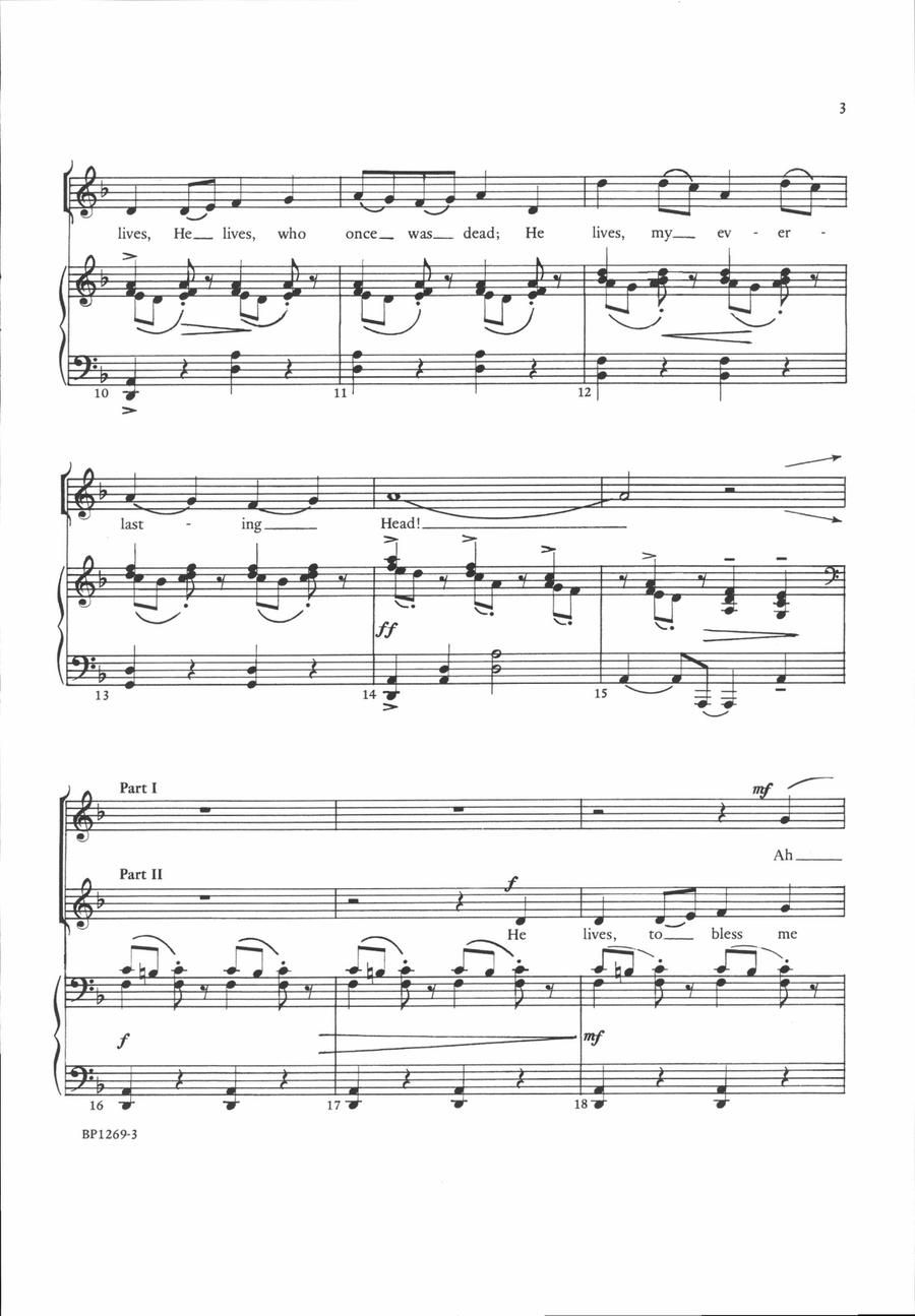 I Know That My Redeemer Lives - Martin 2-Part scores gallery preview page 3