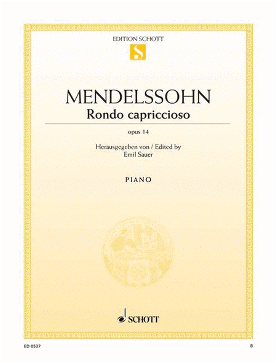 Rondo capriccioso, Op. 14 Piano Solo scores gallery preview page 1