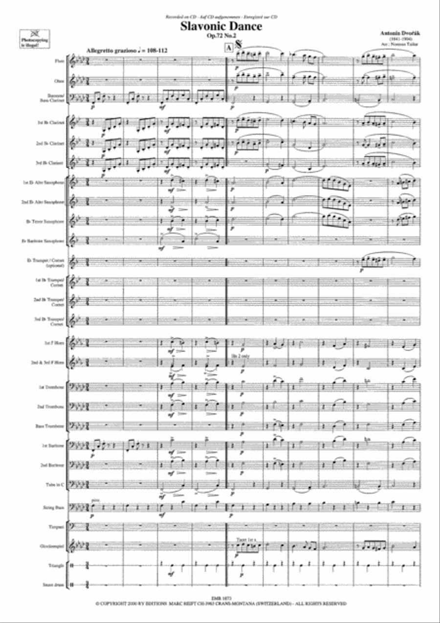 Slavonic Dance Slavonic Dance Concert Band scores gallery preview page 4