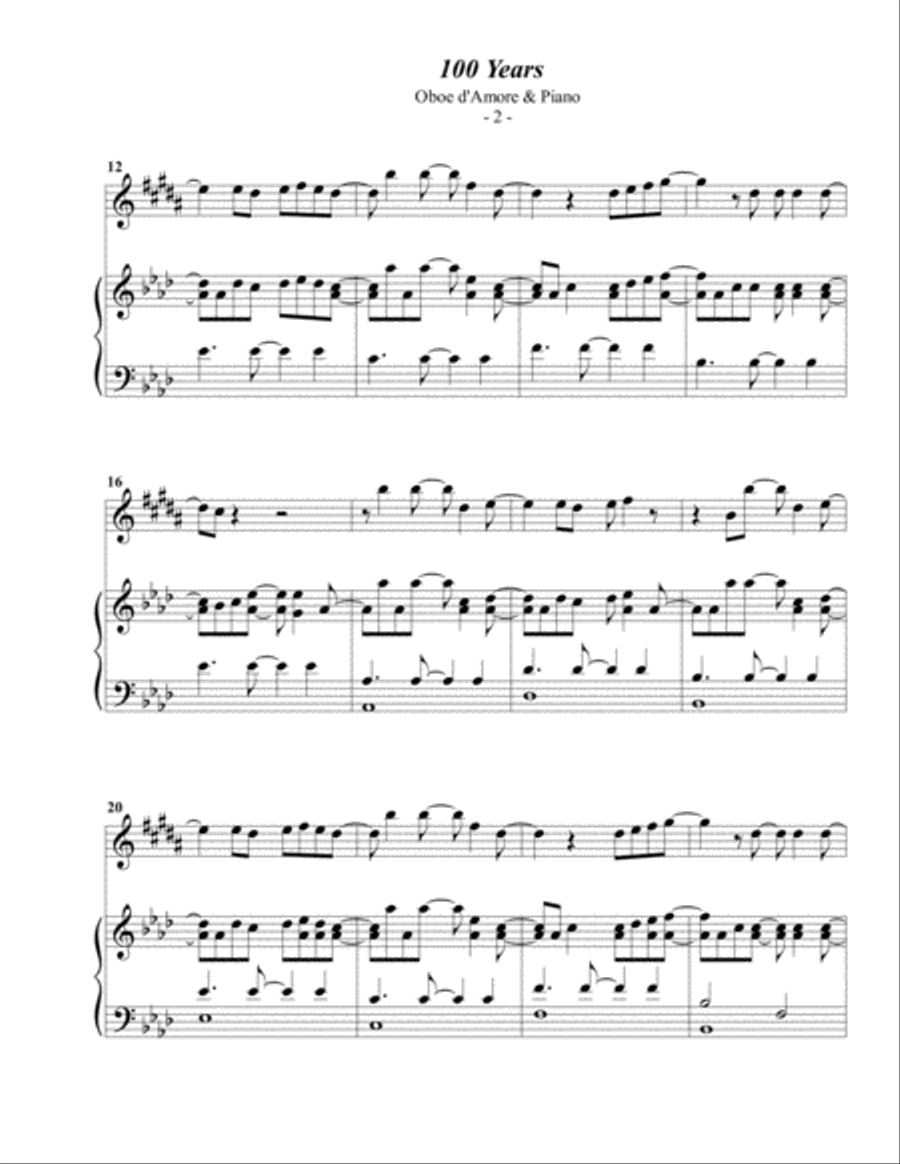 100 Years Oboe scores gallery preview page 2