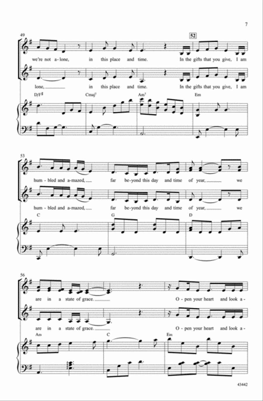 December Prayer December Prayer Choir scores gallery preview page 6