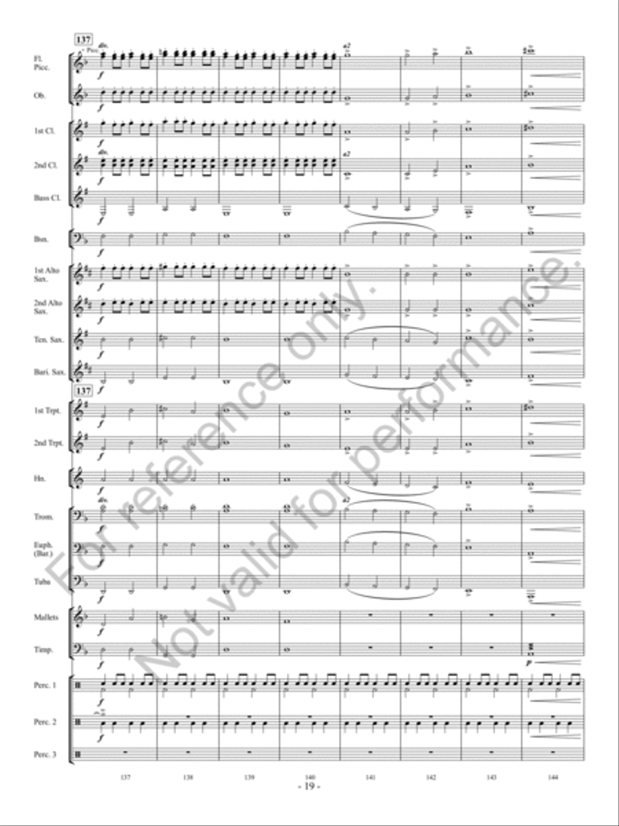 Christmas Long Ago Concert Band scores gallery preview page 20