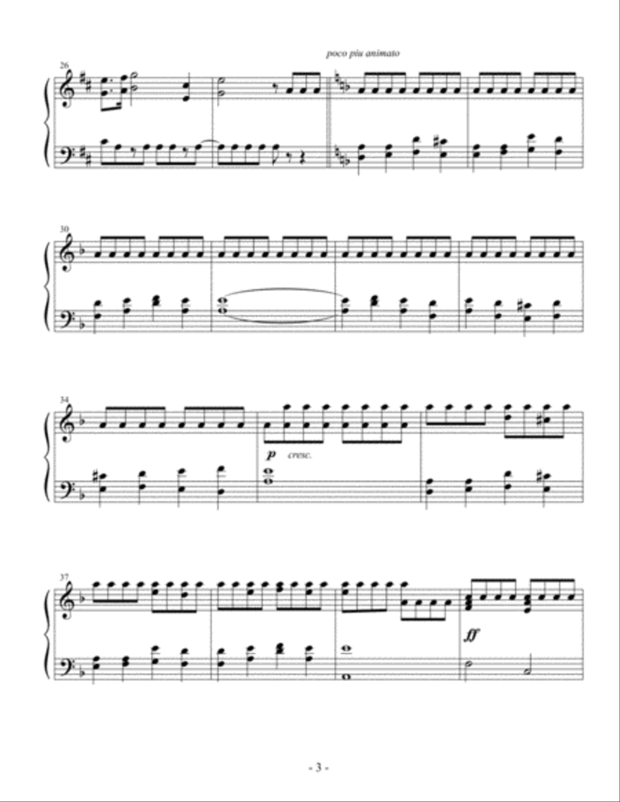 Raindrop Prelude for Carillon Glockenspiel scores gallery preview page 3