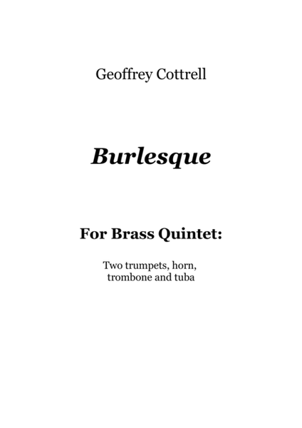 Burlesque for Brass Quintet image number null