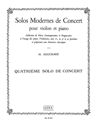 Solos Modernes De Concert No.4 (1ere Position) (violin & Piano)