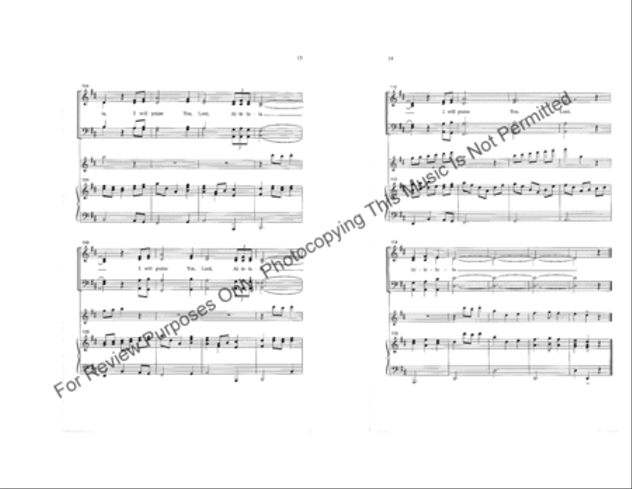 Celtic Alleluia 4-Part scores gallery preview page 7