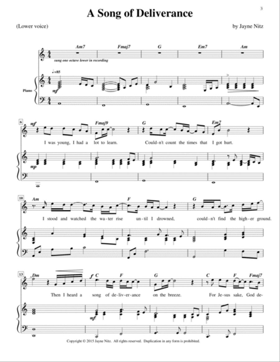 True Songs Songbook Volume 1 (low voice) Low Voice scores gallery preview page 3