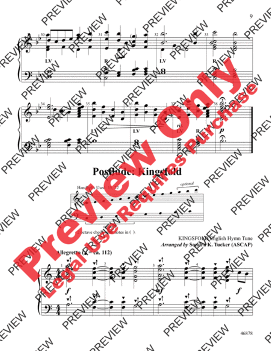 An English Hymn Sketchbook Handbell Choir scores gallery preview page 9