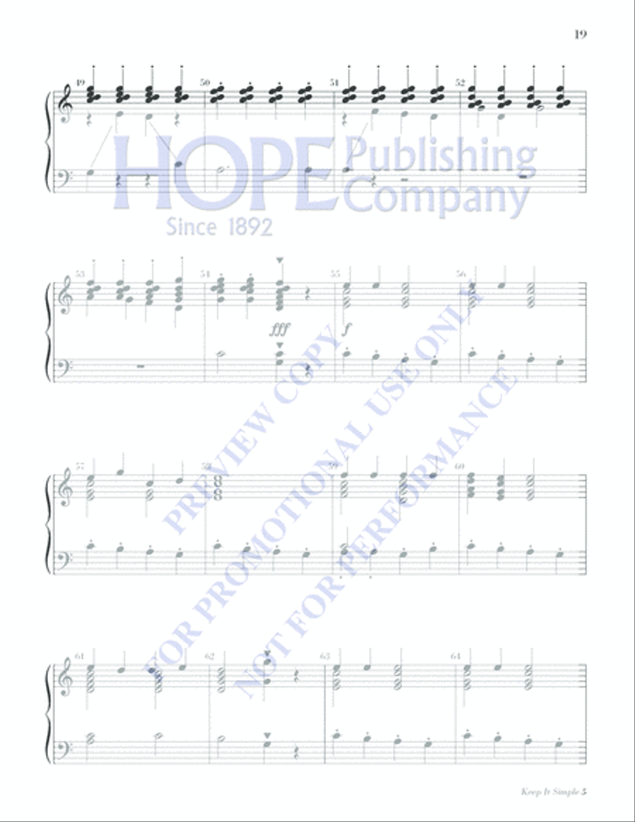 Keep It Simple 5 (Christmas Sacred and Secular) 2-Octaves scores gallery preview page 21