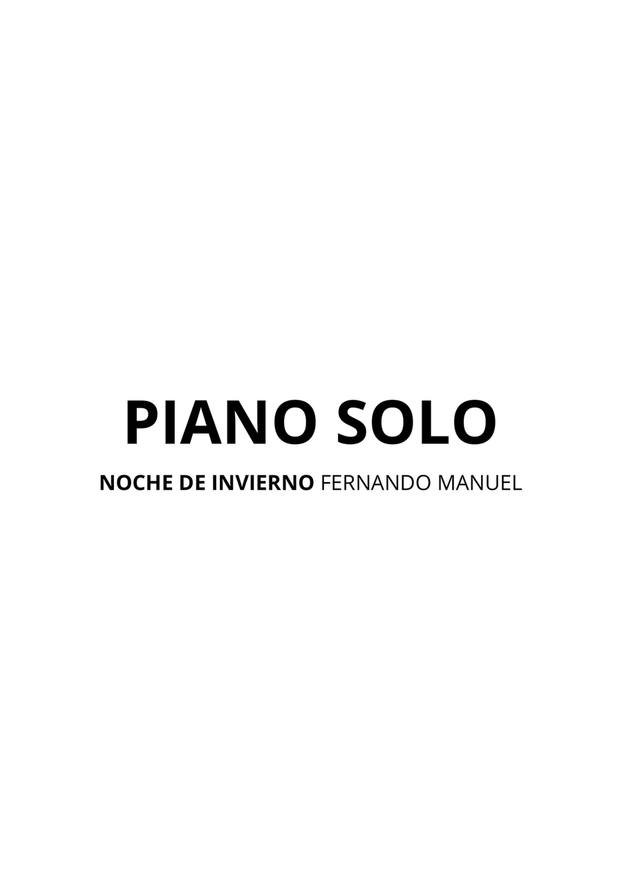 Noche de invierno Noche de invierno Piano Solo scores gallery preview page 2