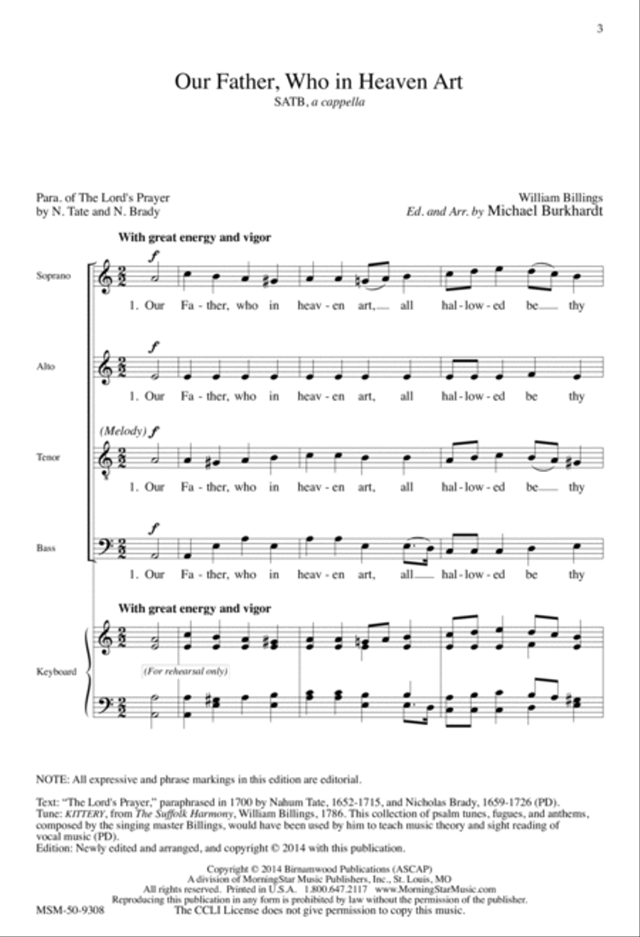 Our Father, Who in Heaven Art 4-Part scores gallery preview page 2