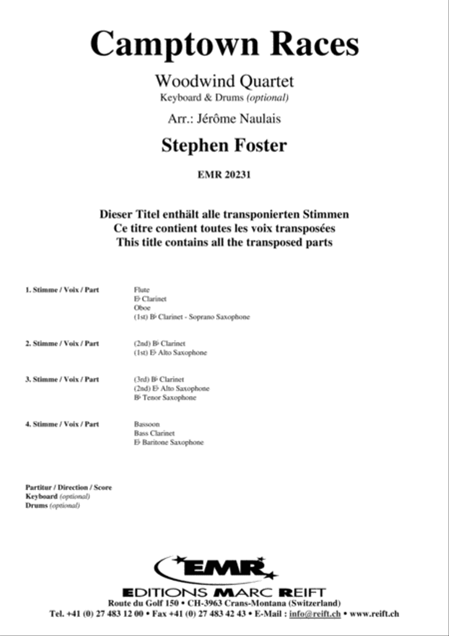 Camptown Races Camptown Races Woodwind Quartet scores gallery preview page 2