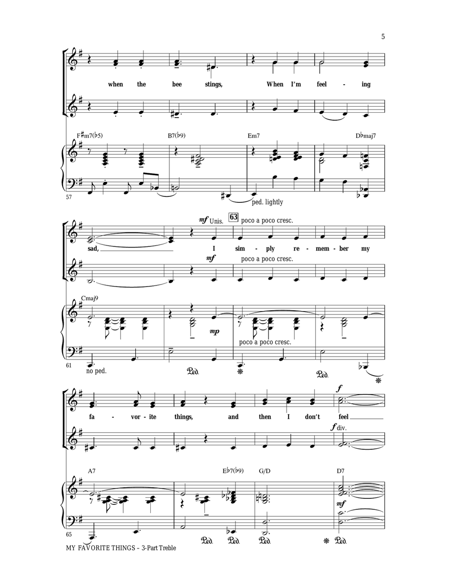 My Favorite Things 3-Part scores gallery preview page 5