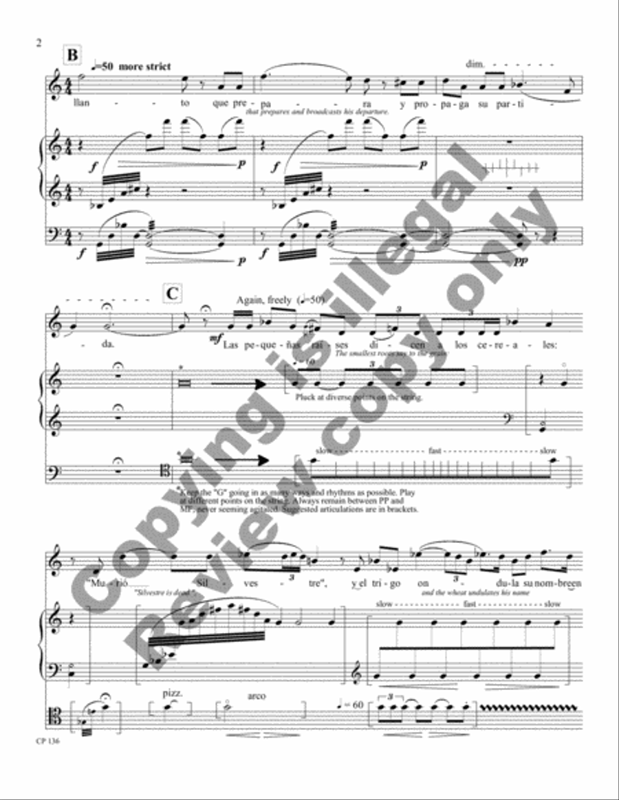 Canto Sobre la Muerte de Silvestre Harp scores gallery preview page 10