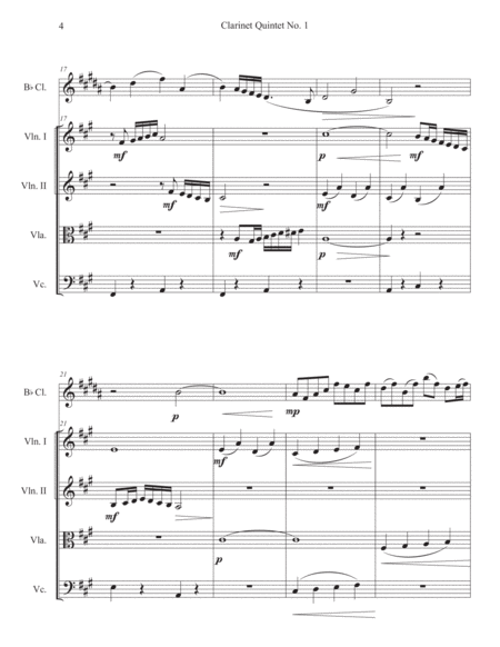 Clarinet Quintet No. 1: Adagio and Allegro image number null