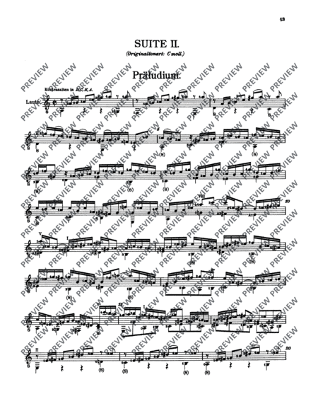 Compositions for the lute