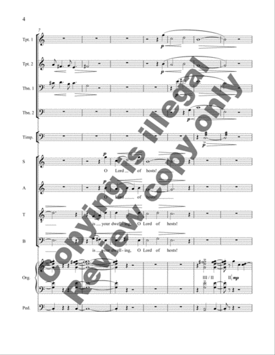 How Dear to Me (Full Score) Choir scores gallery preview page 4