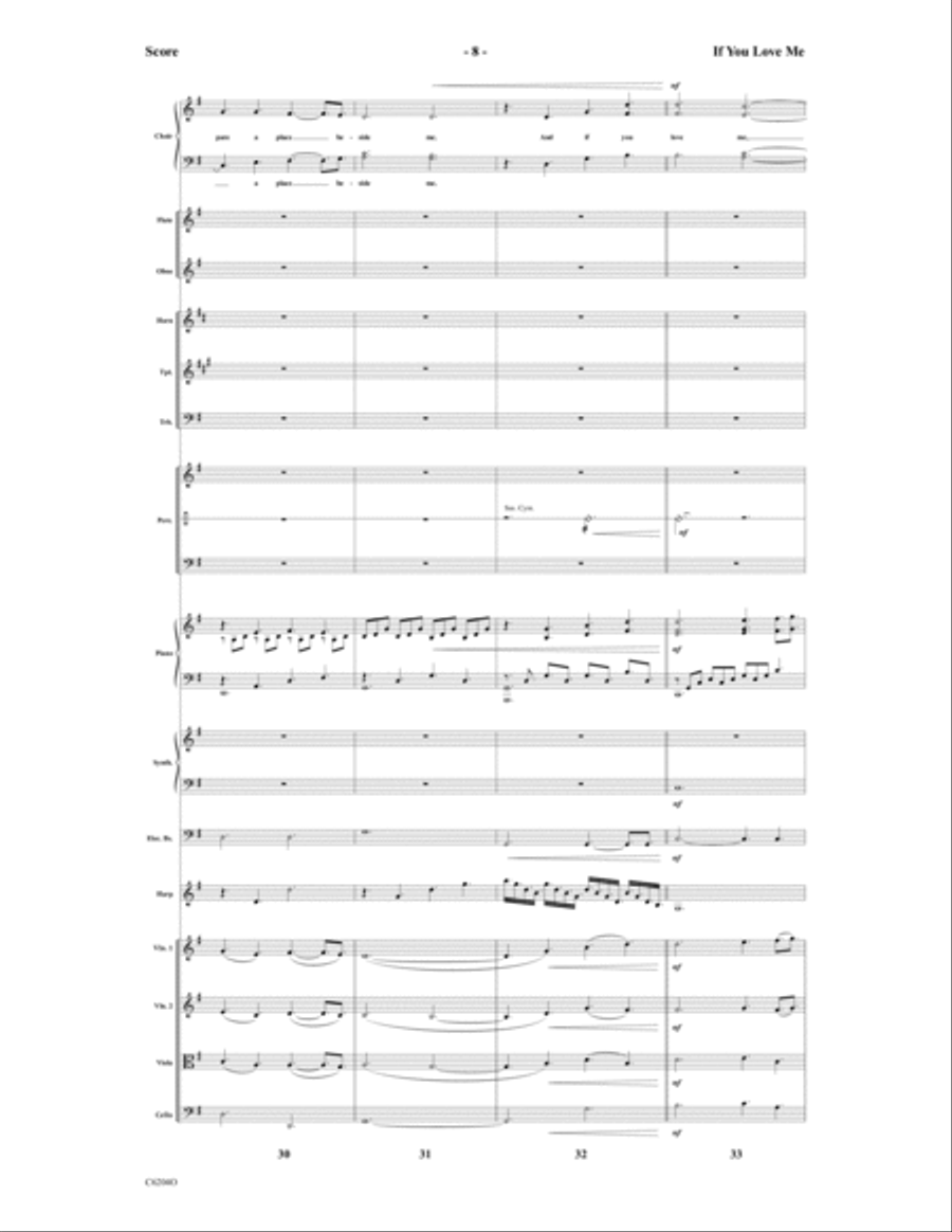 If You Love Me Choir scores gallery preview page 9