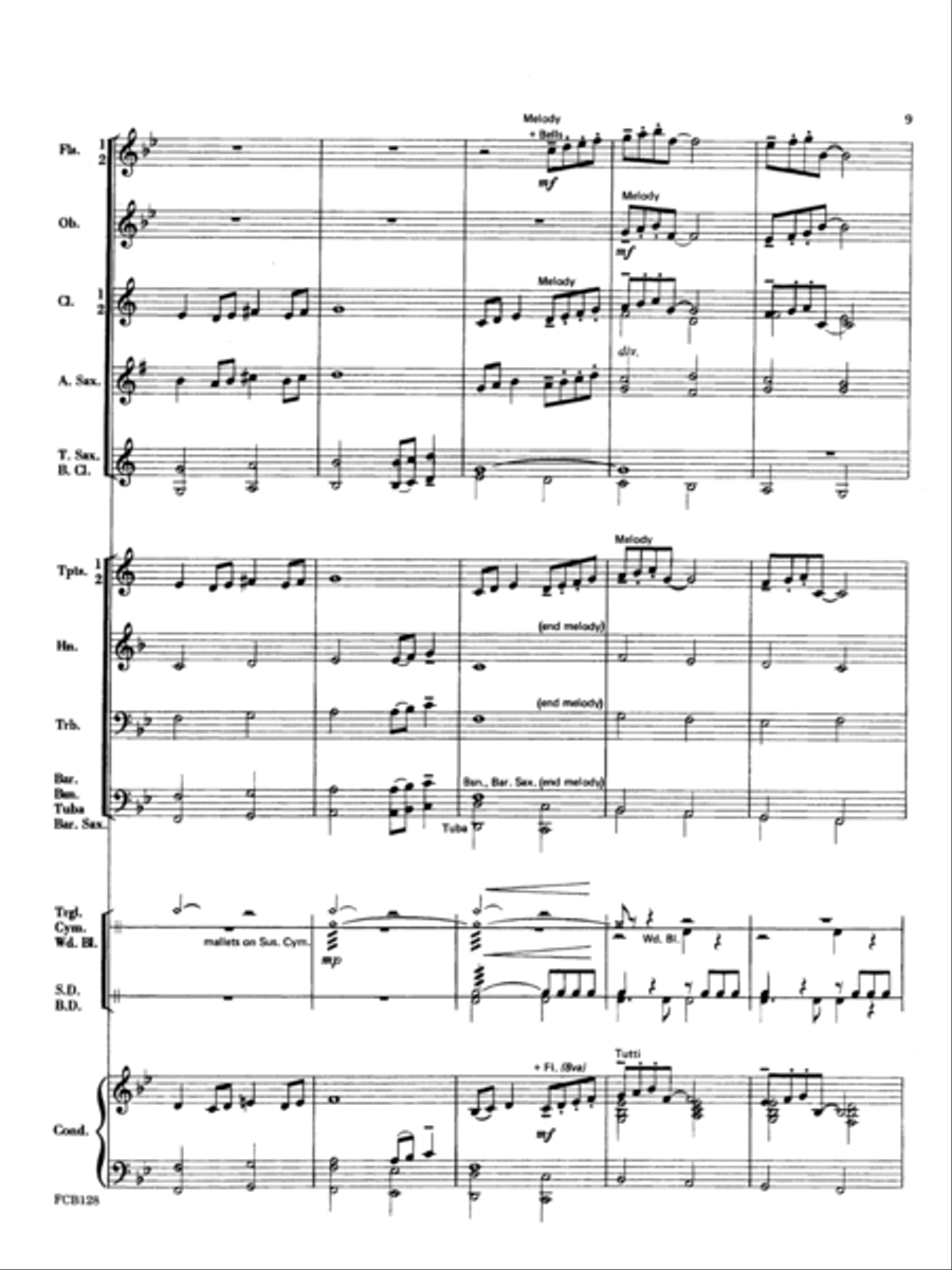 Serenade For Trumpet Concert Band scores gallery preview page 9